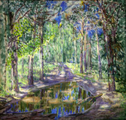 Лужа в лесу. 1998 г.