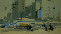 Сигорский В.Н. серия Наша Москва Таганка.Из серии Наша Москва. ХХ век Бумага, графитный карандаш, гуашь.